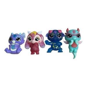 Magic Mixies Mixlings Figures Lot of 4 AYMA LANU GOKKY and NALLO / 2" Inch